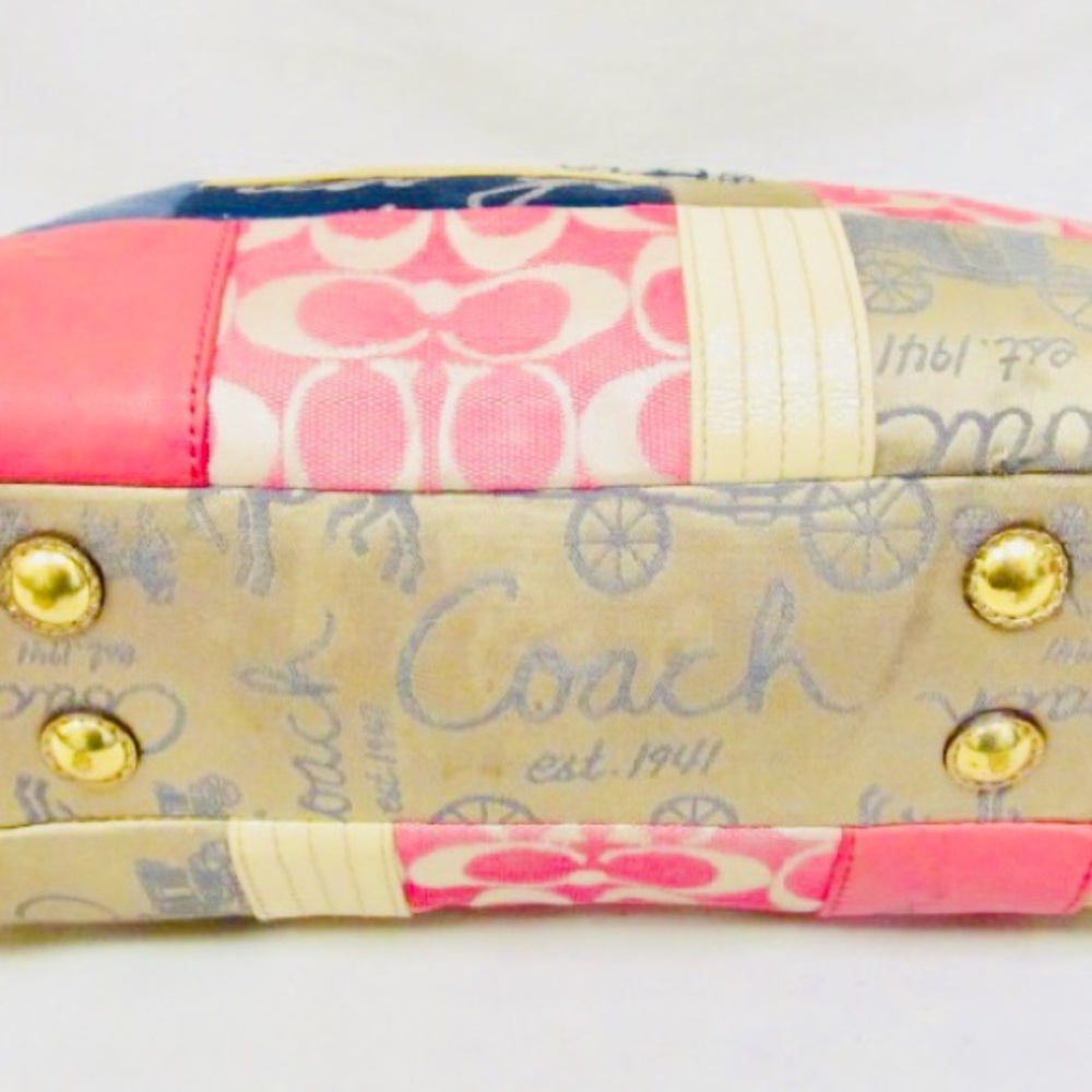Coach Multicolor Patchwork Shoulder Bag Authentic - image 4